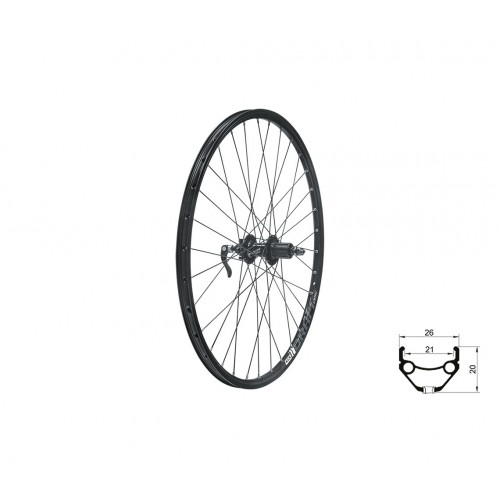 koleso zad.28/29 " KLS DRAFT DSC R, 28/29", black